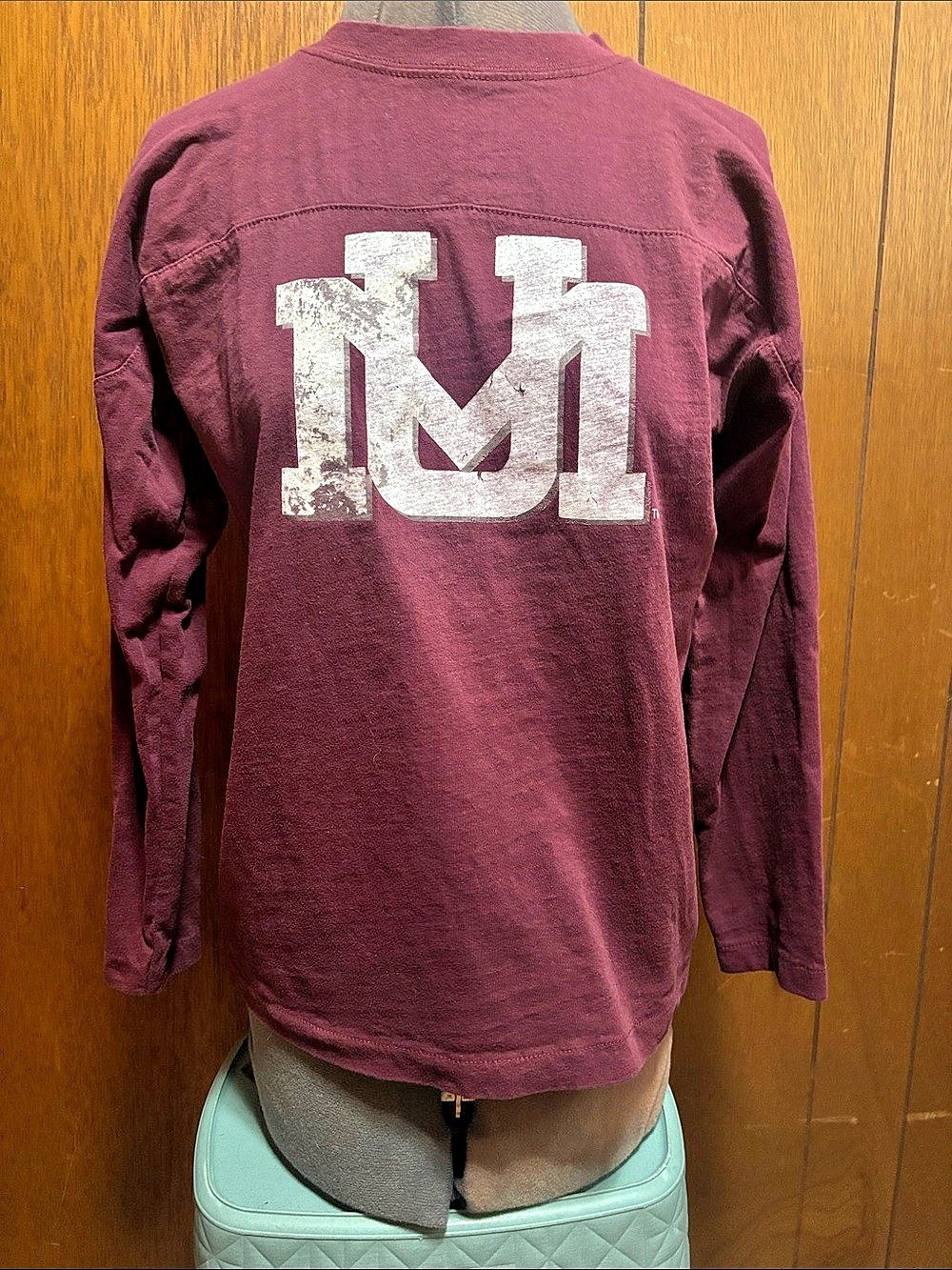 Montana Grizzlies 93 Burgundy Long Sleeve Graphic Tee
